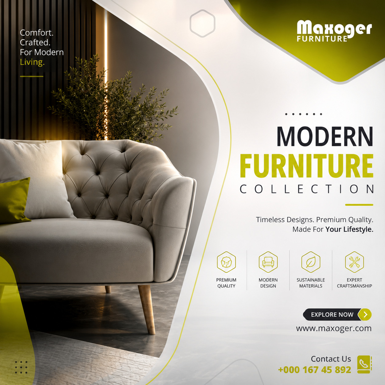 Maxoger Furniture project by Criobee Creative